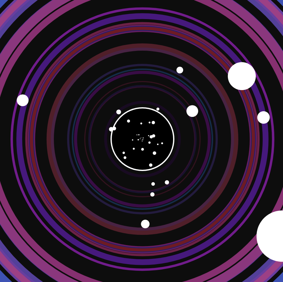 an image of colourful concentric circles